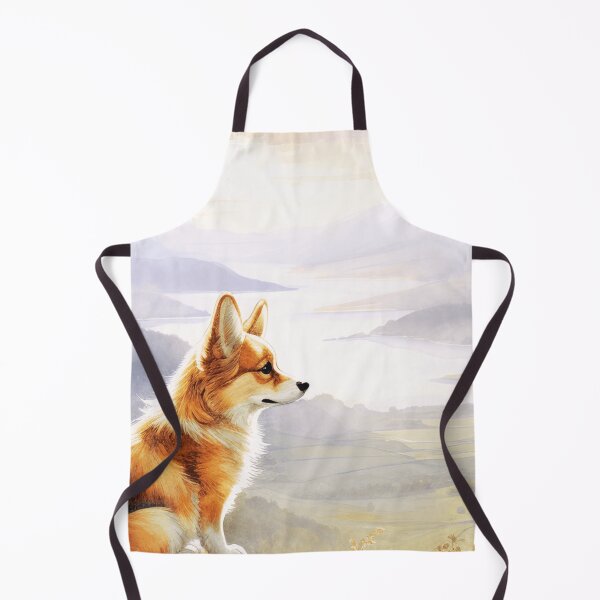 Item preview, Corgi Looking At The Mountain View designed and sold by TheAnimalZ00.