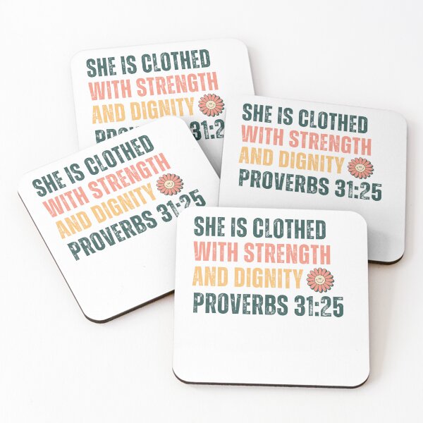 Item preview, She is Clothed with Strength & Dignity - Proverbs 31:25 designed and sold by ebocraft.