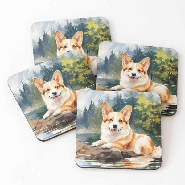 Item preview, Watercolor Corgi Art designed and sold by TheAnimalZ00.