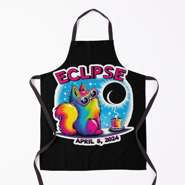 Item preview, Rainbow Cat Total Solar Eclipse April 8, 2024 designed and sold by CoffeeIsATrip.