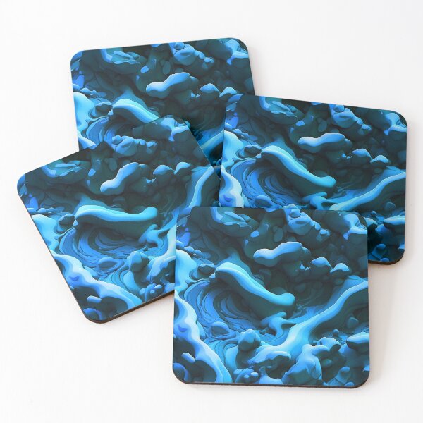 Item preview, Pastel Light Blue Foamy Lava designed and sold by SassyArtistry.