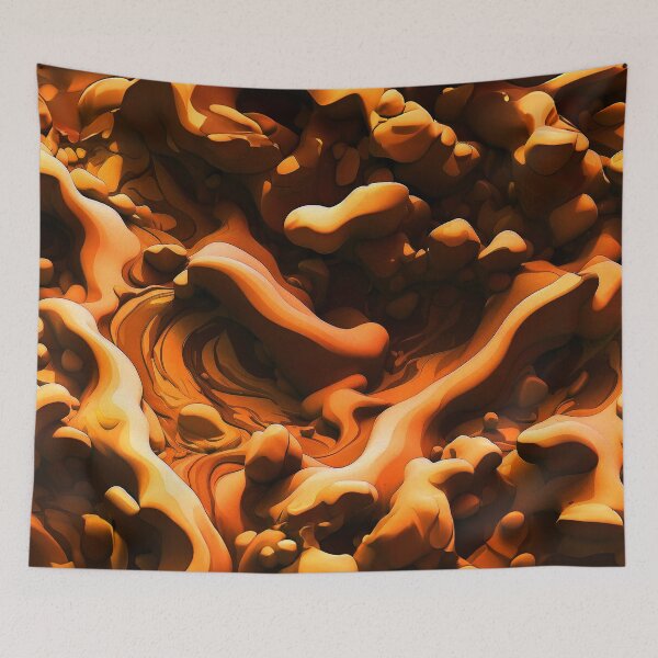 Item preview, Pastel Orange Foamy Lava designed and sold by SassyArtistry.