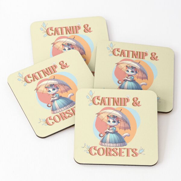 Item preview, Catnip & Corsets vintage cat shirt designed and sold by minirexdesigns.