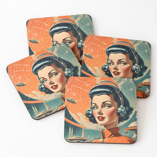 Item preview, Retro Futurism Travel Poster designed and sold by MissQuiss.