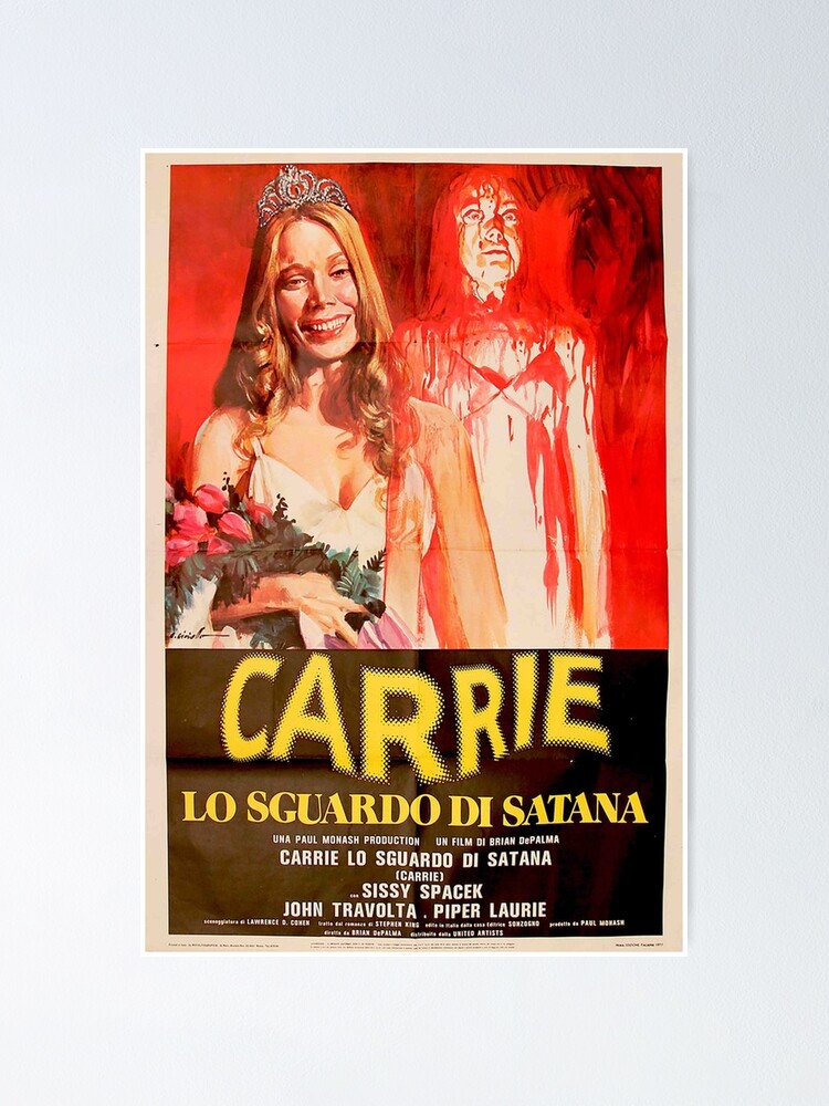 Carrie 1976 Poster For Sale By Justingrogan Redbubble
