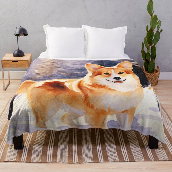 Item preview, Corgi In The Snowy Forest designed and sold by TheAnimalZ00.