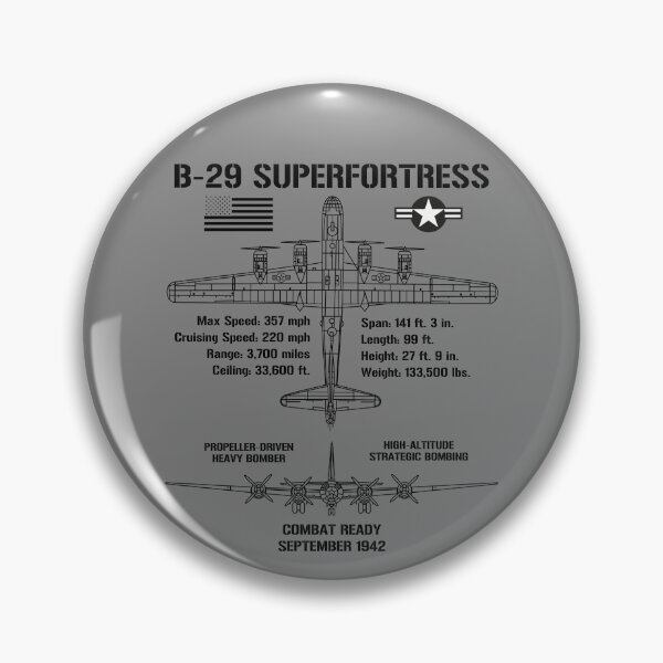Artikelvorschau, B-29 Superfortress Specs Military Aircraft B29 Gear entworfen und verkauft von DynamicDesign.