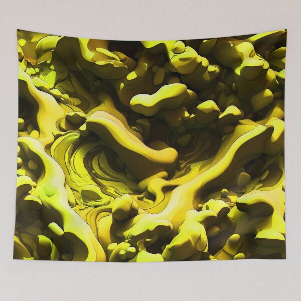 Item preview, Pastel Yellow Foamy Lava designed and sold by SassyArtistry.