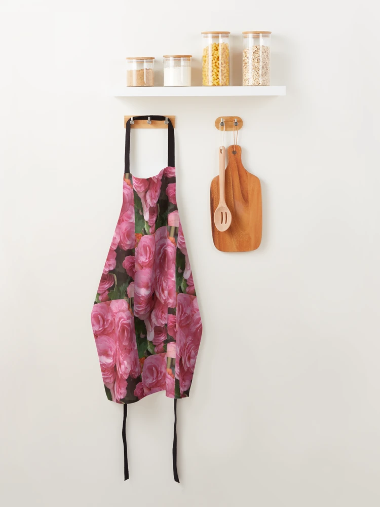 Thumbnail 4 of 6, Apron, Pink Ranunculus designed and sold by EmmaLilStudio.