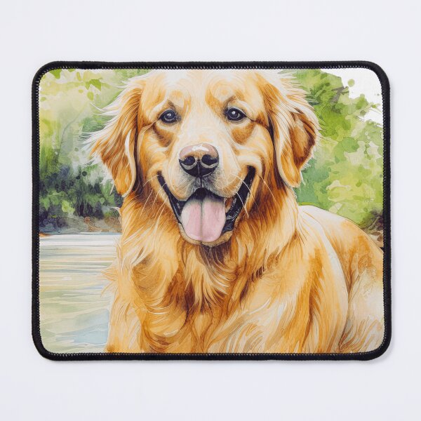 Item preview, Watercolor Golden Retriever Art designed and sold by TheAnimalZ00.