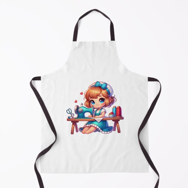 Item preview, Seamstress with Sewing Machine designed and sold by PassionforLove.