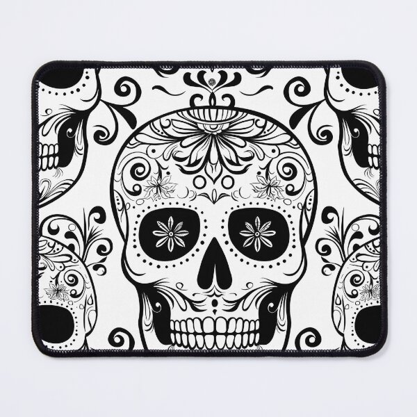 Item preview, Sugar skulls seamless background canvas pattern designed and sold by dcrc.