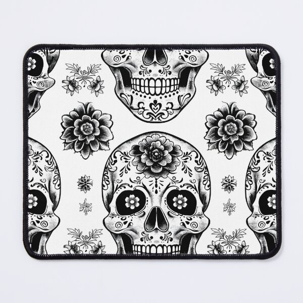Item preview, Sugar skulls seamless background canvas pattern designed and sold by dcrc.