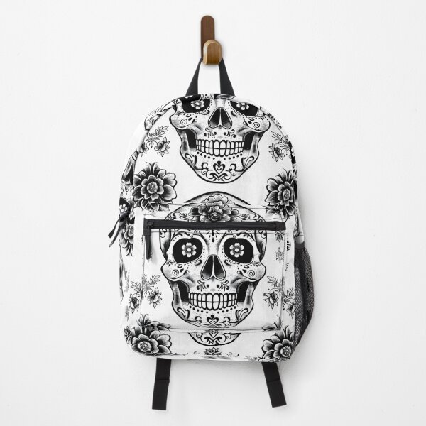 Item preview, Sugar skulls seamless background canvas pattern designed and sold by dcrc.