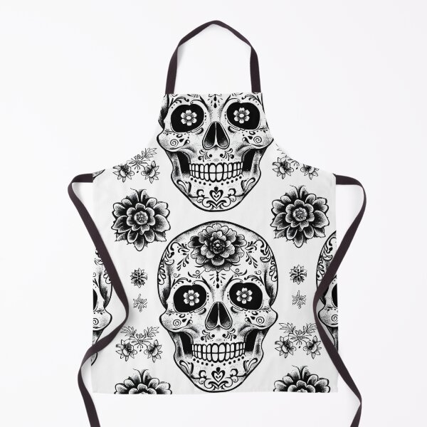 Item preview, Sugar skulls seamless background canvas pattern designed and sold by dcrc.