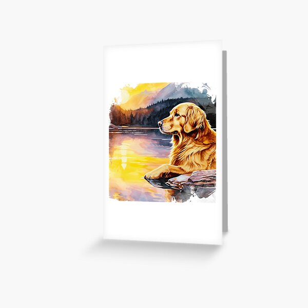 Item preview, Golden Retriever By The Mountains designed and sold by TheAnimalZ00.