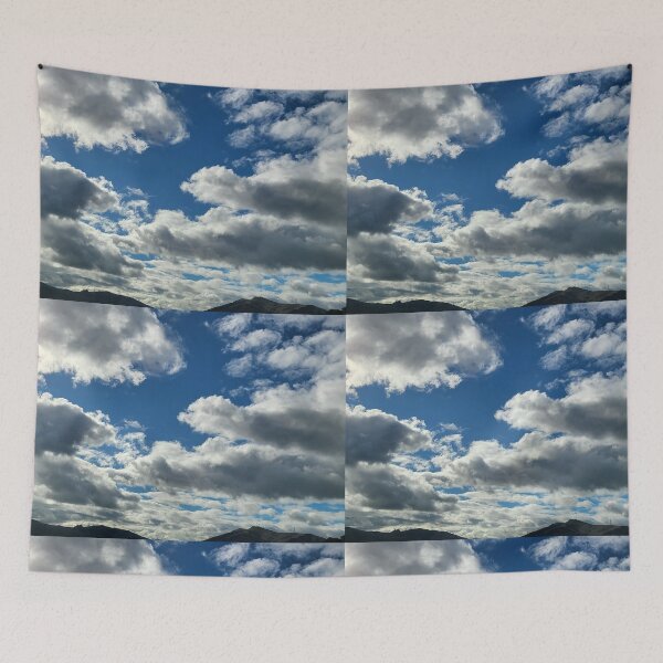 Item preview, Fluffy Clouds with mountains designed and sold by srcloudsplus.