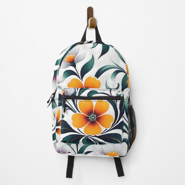 Item preview, Orange flower pattern designed and sold by Pixevol.