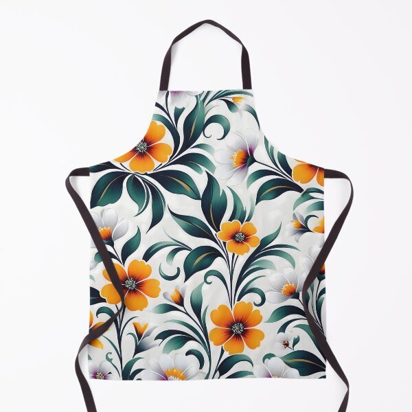 Item preview, Orange flower pattern designed and sold by Pixevol.