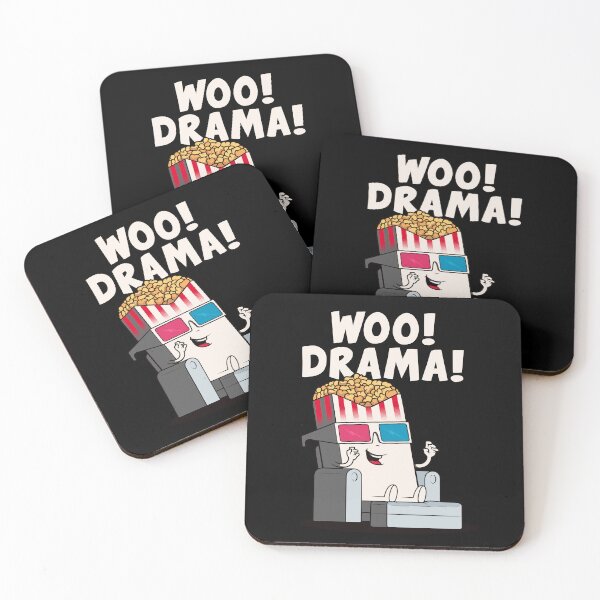 Item preview, Woo! Drama! Funny popcorn character loves drama! designed and sold by messy-nessie.