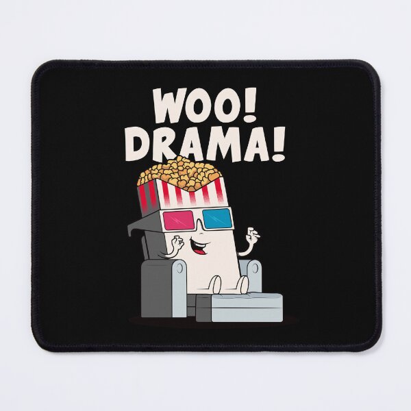 Item preview, Woo! Drama! Funny popcorn character loves drama! designed and sold by messy-nessie.