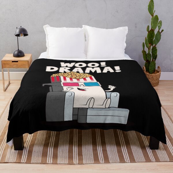 Item preview, Woo! Drama! Funny popcorn character loves drama! designed and sold by messy-nessie.