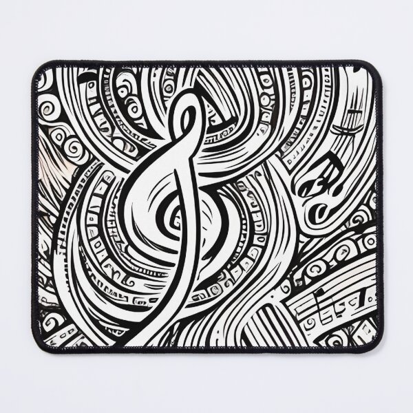 Item preview, Abstract music treble clef designed and sold by Artbellachi.
