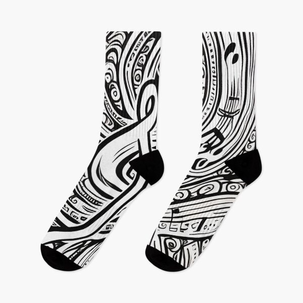 Item preview, Abstract music treble clef designed and sold by Artbellachi.
