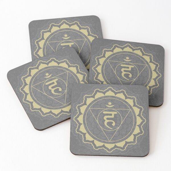 Item preview, Throat Chakra Mandala - Slate + Gold designed and sold by Irene Estelle.