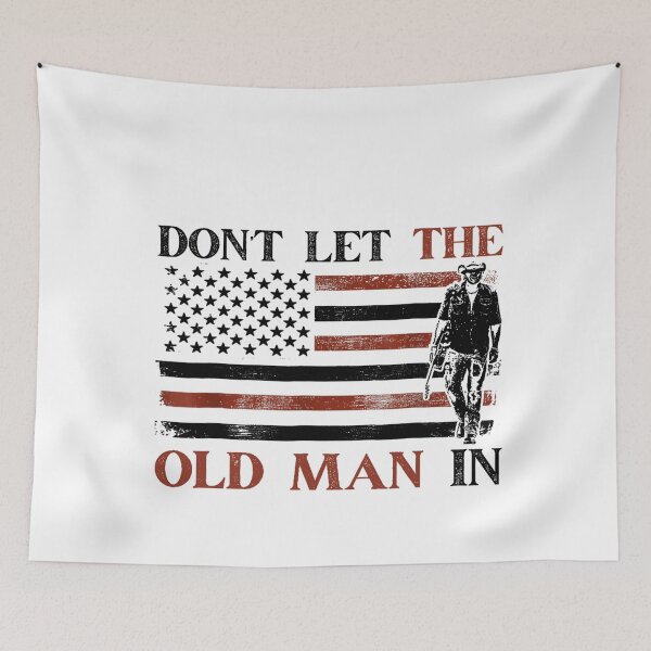 Item preview, Funny Don't let the old man in Cool American flag Vintage Don't let the old man in with a guitar designed and sold by Tee zy.