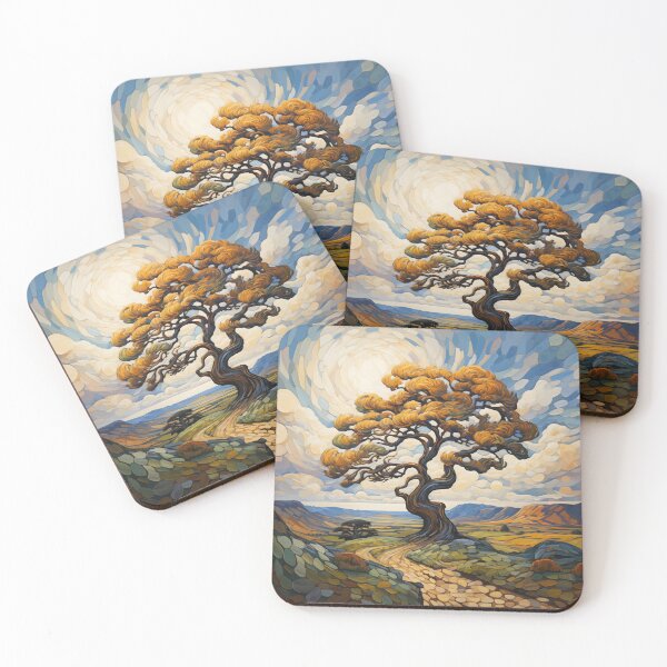 Item preview, The Grandeur of Solitude: A Timeless Tree's Strength in a Vast Landscape designed and sold by unimuse.