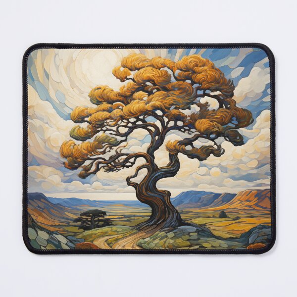 Item preview, The Grandeur of Solitude: A Timeless Tree's Strength in a Vast Landscape designed and sold by unimuse.