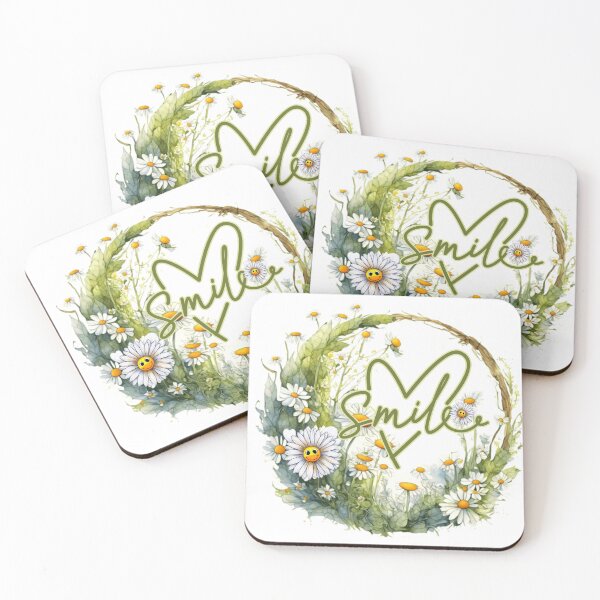 Item preview, Smiley daisy with smiley faced daisies designed and sold by JoyOfHopeStore.