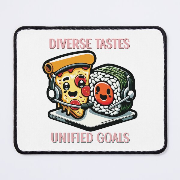 Item preview, "Culinary Coalition" - Pizza and Sushi workplace humor  designed and sold by PrintMastery.