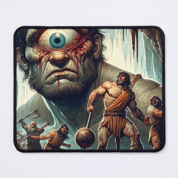 Item preview, Cyclops Battle with Odysseus designed and sold by shakespeare1212.