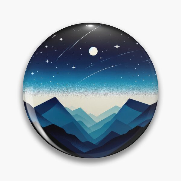 Item preview, Serene Mountain Tranquility Under Starry Skies designed and sold by SunkenCost.