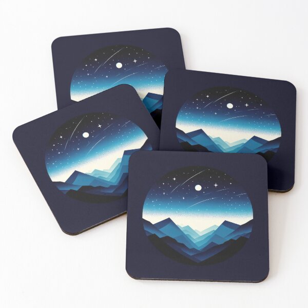 Item preview, Serene Mountain Tranquility Under Starry Skies designed and sold by SunkenCost.