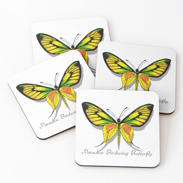 Item preview, Paradise Birdwing Butterfly Labeled designed and sold by ArtAndBliss.
