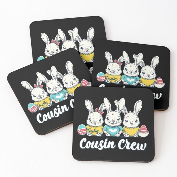 Artikelvorschau, Ostern Cousin Crew Squad Jungen süßes Kaninchen Osterhasen-Eier-T-Shirt entworfen und verkauft von MAPDDesigns.