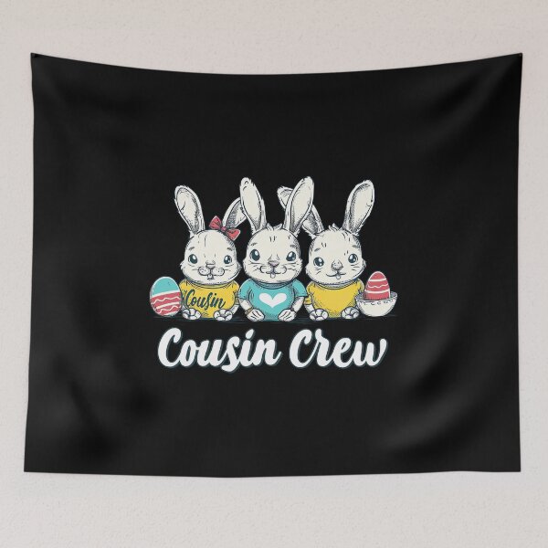 Artikelvorschau, Ostern Cousin Crew Squad Jungen süßes Kaninchen Osterhasen-Eier-T-Shirt entworfen und verkauft von MAPDDesigns.