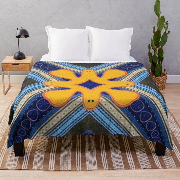 Item preview, Kaleidoscope in Blue and Yellow designed and sold by ArtAndBliss.