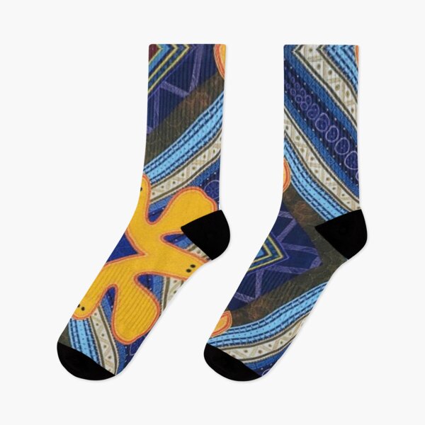 Item preview, Kaleidoscope in Blue and Yellow designed and sold by ArtAndBliss.