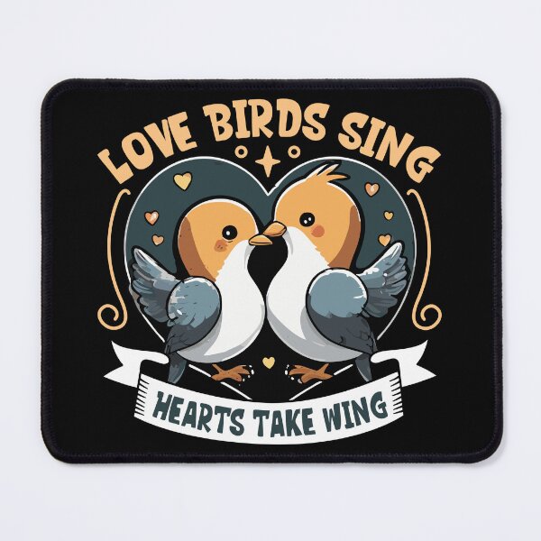 Item preview, Love Birds Sing Hearts Take Wing designed and sold by RuggedCocoShop.