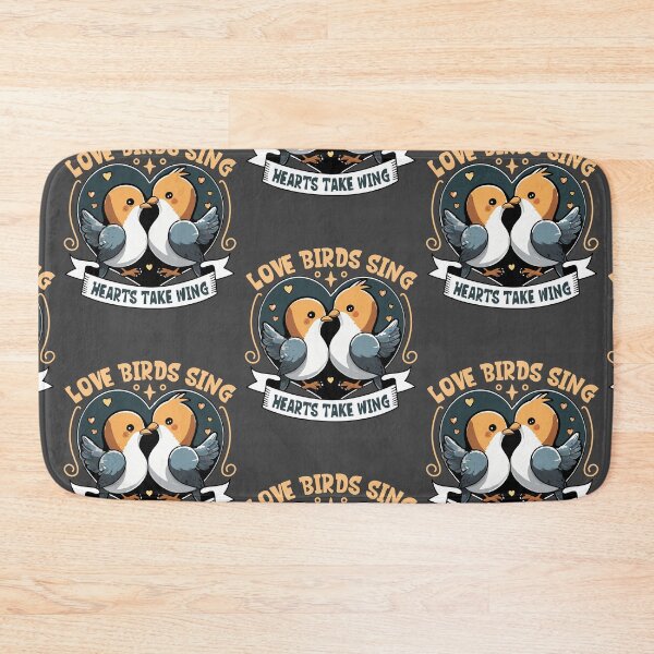 Item preview, Love Birds Sing Hearts Take Wing designed and sold by RuggedCocoShop.