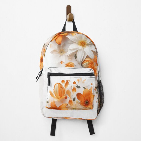 Item preview, Heart of flowers in orange and white. designed and sold by ArtbyJanineTate.