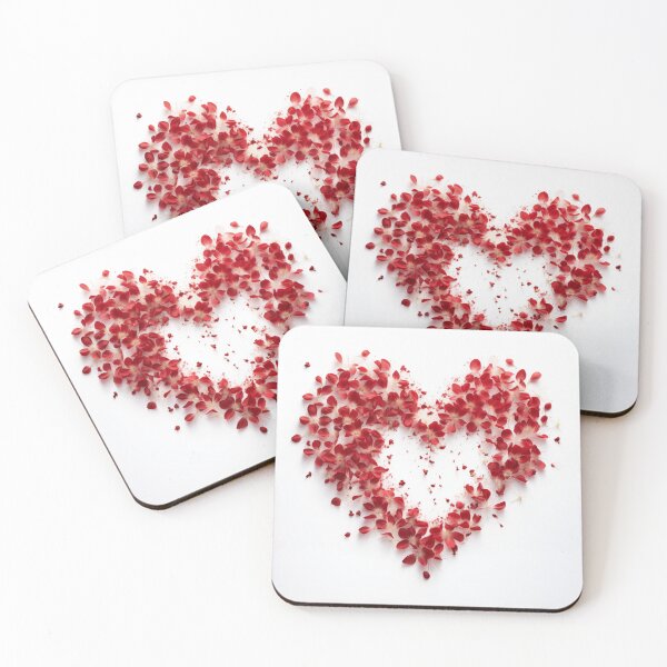 Item preview, Heart of flowers in Red designed and sold by ArtbyJanineTate.