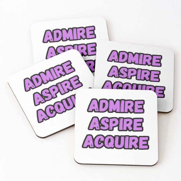 Item preview, Admire Aspire Acquire designed and sold by CapriCreatives.
