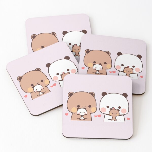 Item preview, Bubu and Dudu Plushie | Cute Bear Couple | Panda Yier | Bubu Brownie Bear designed and sold by valeriehsin.