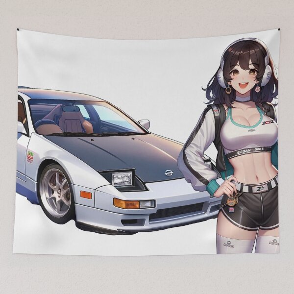 Item preview, 300 zx Twin Turbo Anime Girl designed and sold by BitterSilver.