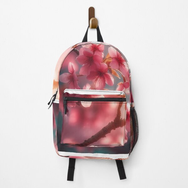 Item preview, A bird landing on a blooming cherry branch designed and sold by MzulhilmiZam.